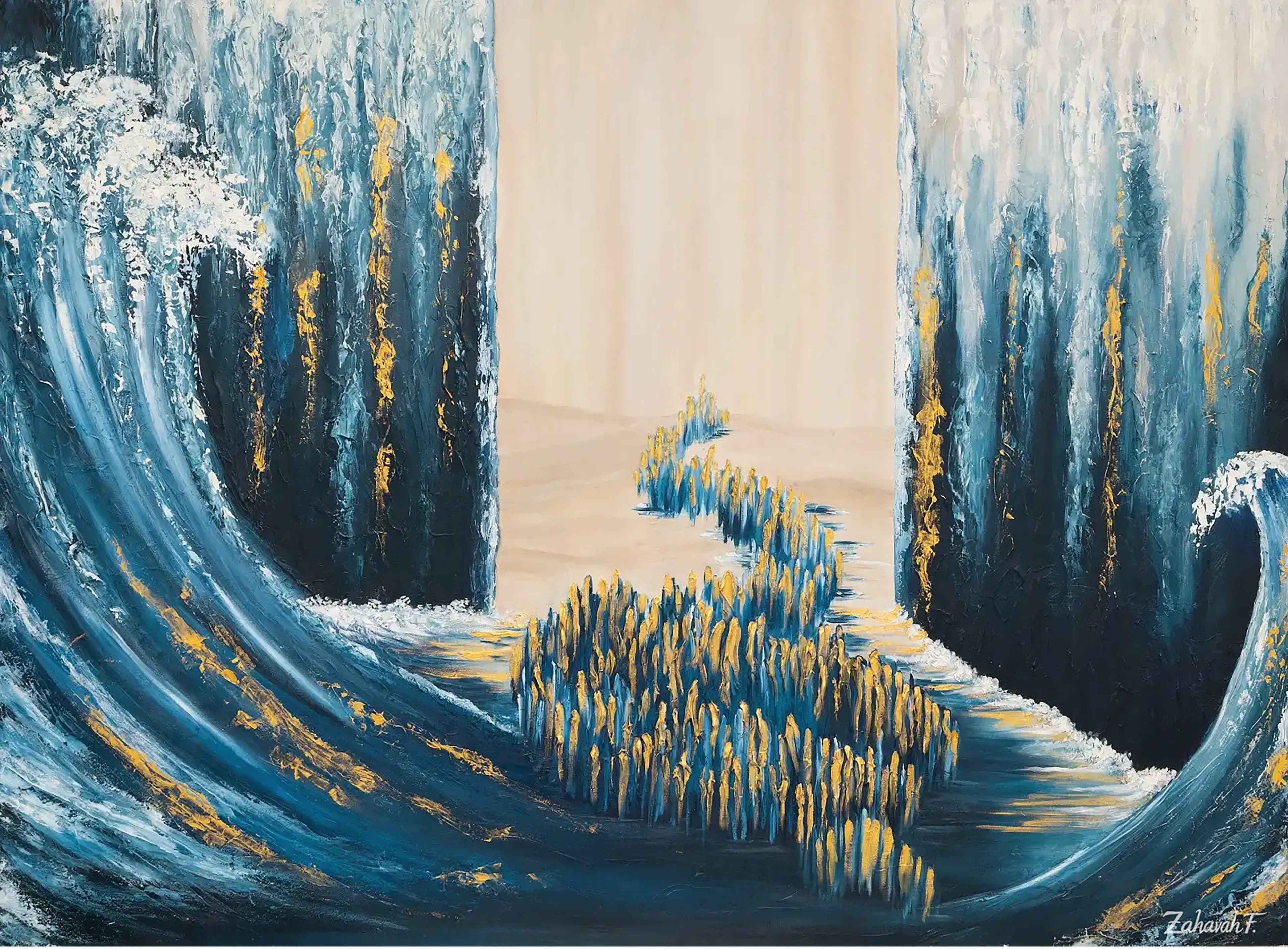 Selected Zicasso artwork with painterly golden detail